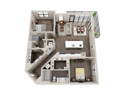 a floor plan of a 3 bedroom192 sq ft house